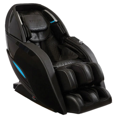 Kyota Yutaka M898 4D Massage Chair Certified Pre-Owned Black Variant Front Angled View On White Background