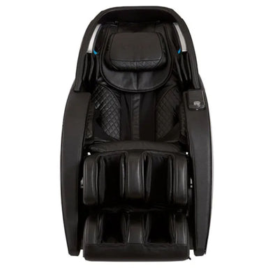 Kyota Yutaka M898 4D Massage Chair Certified Pre-Owned Black Variant Front View On White Background