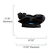 Kyota Yutaka M898 4D Zero Gravity Massage Chair CPO Showing A Complete Measurement