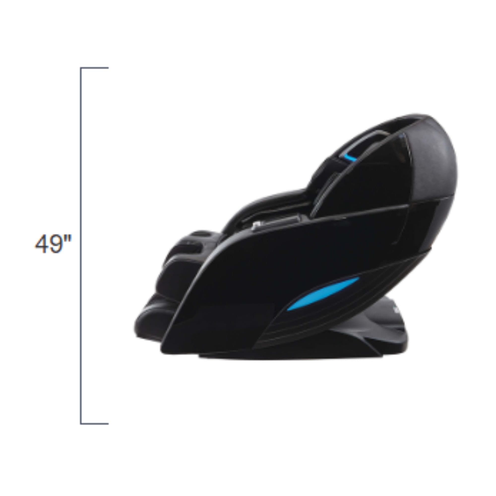 Kyota Yutaka M898 4D Zero Gravity Massage Chair CPO Showing A Height Measurement