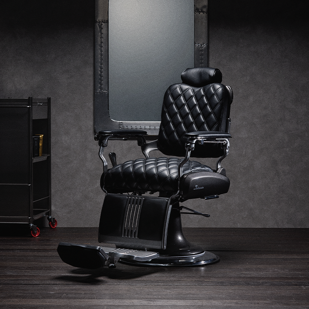 Takara Belmont Legacy Premium Vintage Diamond Barber Chair BB-0100