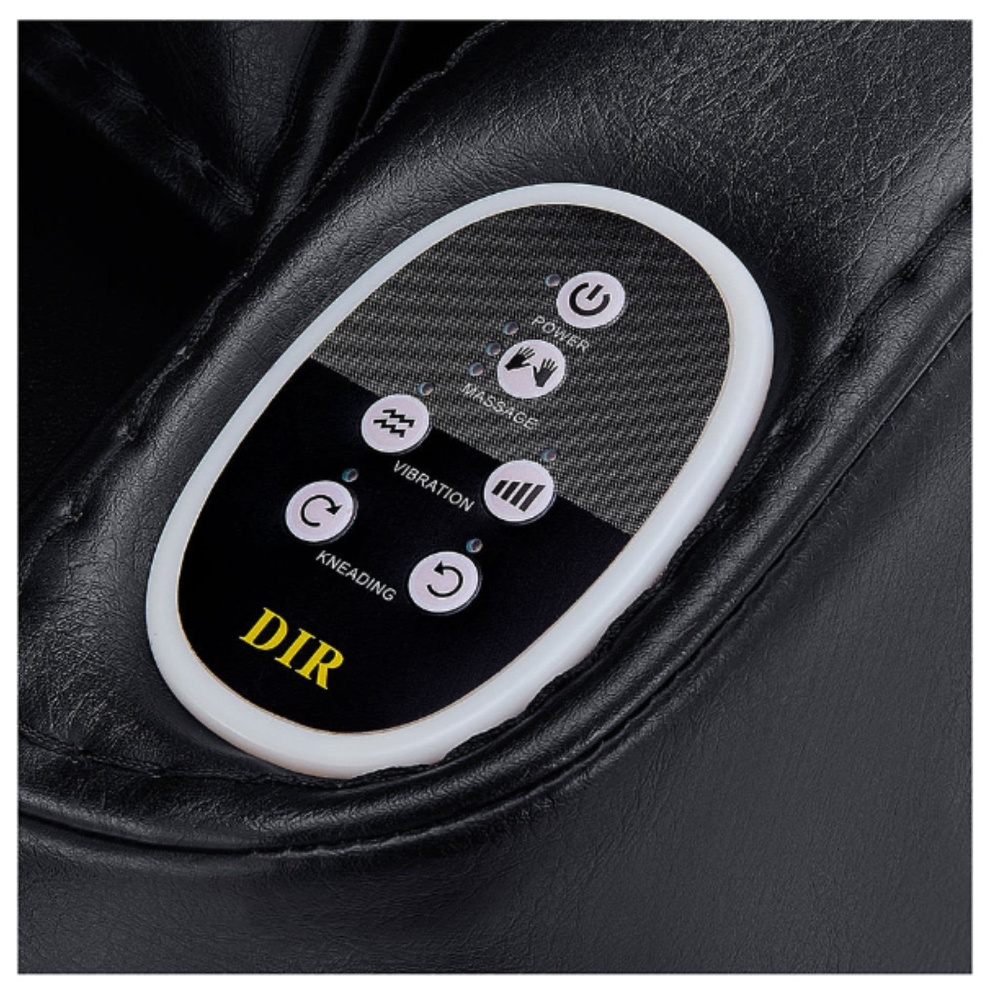 Leona Reclining Massage Shampoo Chair Close-Up View Of Built-in Control Panel