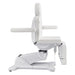 Libra 5-Motors Electric Medical Procedure Chair with Split Legs White Side View Demonstrating Adjustable Armrest On White Background
