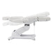 Libra 5-Motors Electric Medical Procedure Chair with Split Legs White Side View Demonstrating Recline Adjustment Positions On White Background