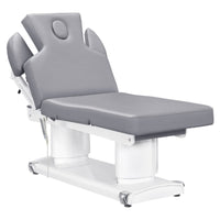 Thumbnail for Luxi 4-Motors Medical Spa Treatment Bed Front Angled View Of Gray Color With Adjustable Side Cushions On White Background