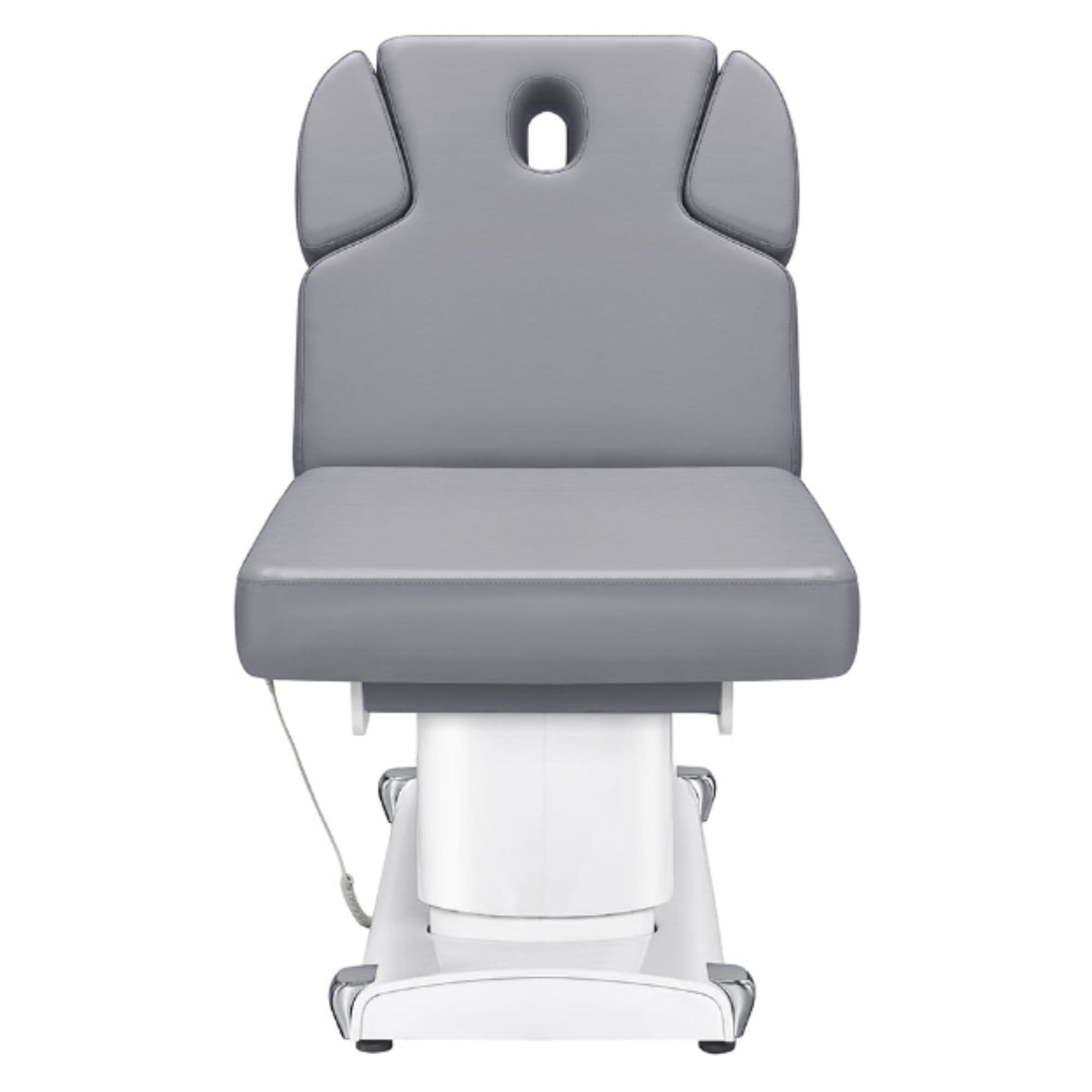 Luxi 4-Motors Medical Spa Treatment Bed Front View Of Gray Color On White Background