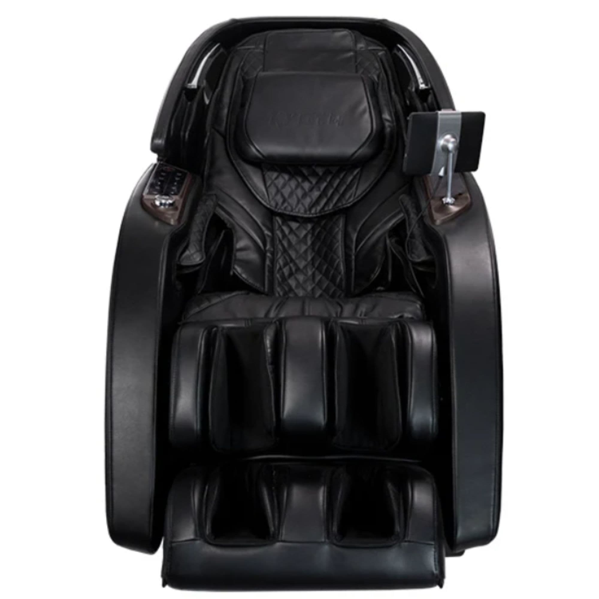 M980 Syner-D Massage Chair Black Variant Front View On White Background