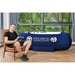 Macy-Pan 801 Front View Of Blue Color With A Wide Glass Windows And A Man Sitting On A Chair