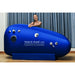 Macy Pan ST2200 Front View Of Blue Color With A Girl Standing On Blue Curtain Background