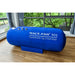 Macy Pan ST901 Front Angle View Of Blue Color By Large Windows With Greenery Views