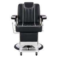 Thumbnail for Majesty Antique Barbershop Chairs Black Variant Front View On White Background