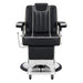 Majesty Antique Barbershop Chairs Black Variant Front View On White Background