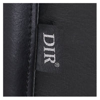 Thumbnail for Majesty Antique Barbershop Chairs Close-Up View Of Black Upholstery With Brand Name