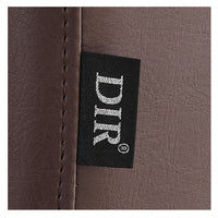 Thumbnail for Majesty Antique Barbershop Chairs Close-Up View Of Brown Upholstery With Brand Name