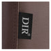 Majesty Antique Barbershop Chairs Close-Up View Of Brown Upholstery With Brand Name