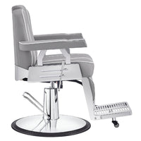 Thumbnail for Majesty Antique Barbershop Chairs Gray Variant Side View On White Background