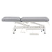 Mar Egeo 2-Motors Electric Medical Spa Treatment Bed Gray Variant Side View Fully Reclined On White Background