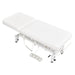 Mar Egeo 2-Motors Electric Medical Spa Treatment Bed White Variant Front Angled View Fully Reclined On White Background