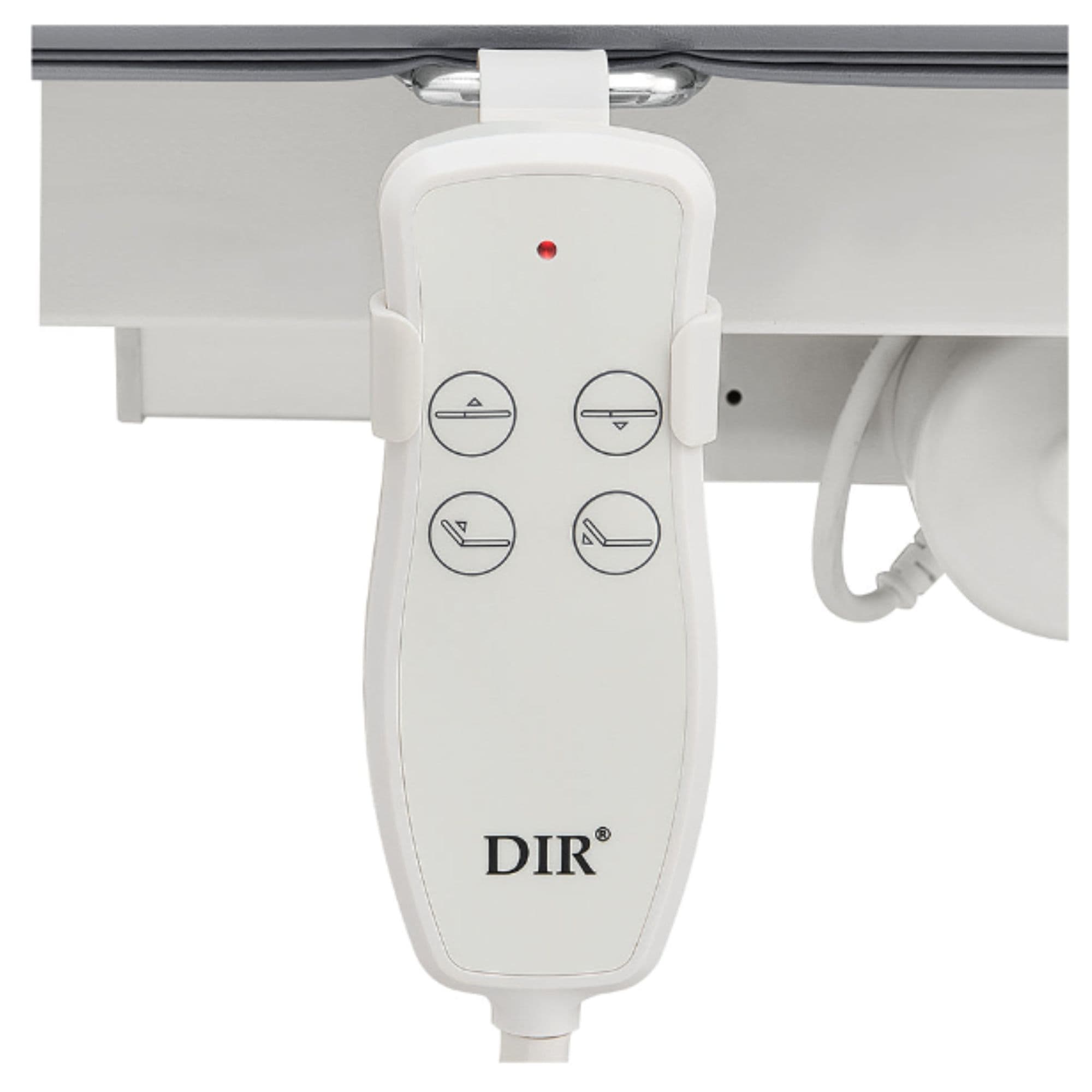 Mar Egeo Dual-Motor Electric Spa Treatment Bed Close-Up View Of Remote Control For Gray Variant
