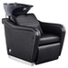 Marvel Massage Backwash Shampoo Station Black Front Angle View Of Black Single Shampoo Wash Station With White Clean Background