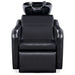 Marvel Massage Backwash Shampoo Station Black Front View Of Black Single Shampoo Wash Station On White Clean Background