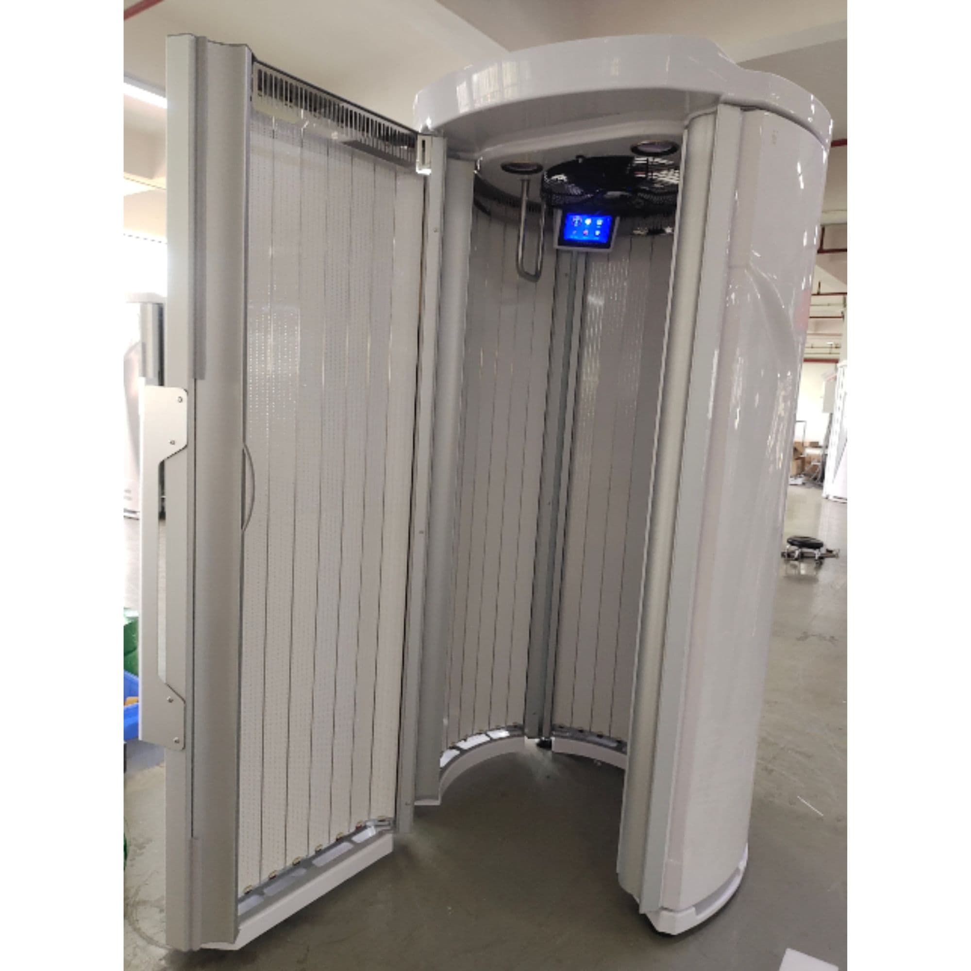 Merican M11 LED Red Light Therapy Booth White Variant With Door Open