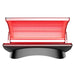 Merican M4N Plus Red Light Therapy Bed Opened Crystal Black Variants Side View With Lights On And Open Door On White Background