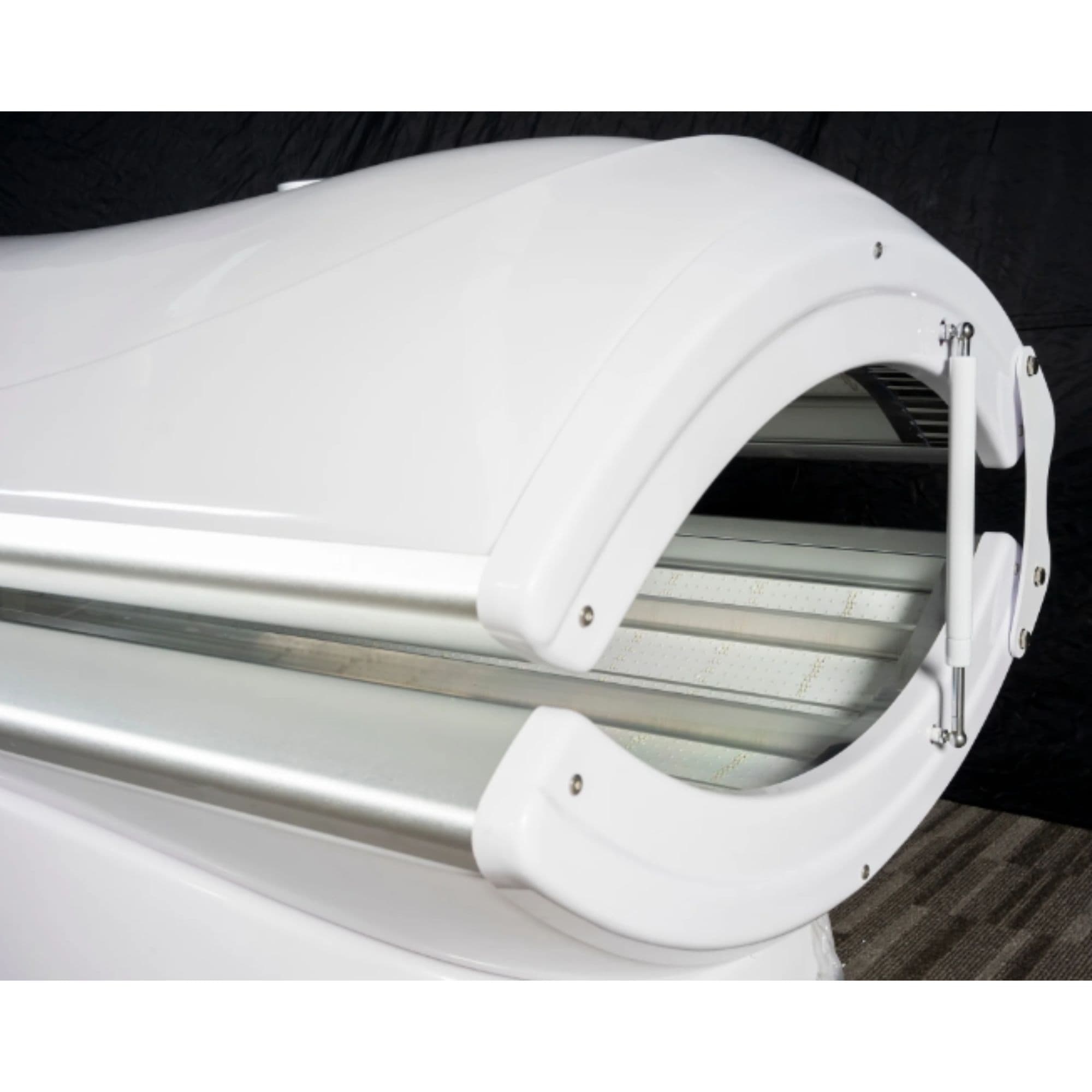 Merican M4N Red Light Therapy Bed White Variant Close-Up View Of Hinge