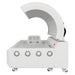 Merican M5 LED Red Light Therapy Bed Slightly Opened Lunar White Variants With Lights Off Rear View On White Background