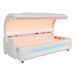 Merican M5 Red Light Therapy Bed Lunar White Variants Angled View On White Background