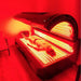 Merican M6N LED Red Light Therapy Bed Opened And Lights On With A Woman During Treatment