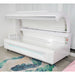 Merican M6N Plus Commercial Red Light Therapy Bed Fully Opened Angled View Showing Interior Panels With Lights Off