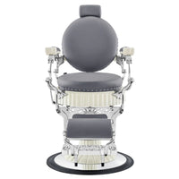 Thumbnail for Mikado Barber Chair Vintage Gray Variant Front View On White Background