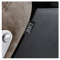 Thumbnail for Mochilagon Salon Shampoo Chair with Adjustable Seat Close-Up View Of Brown Upholstered Seat Cushion With Brand Name