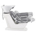 Mochilagon Salon Shampoo Chair with Adjustable Seat Gray Side View Of White Single Shampoo Wash Station With The Seat Adjustment Demo