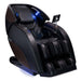 Nokori M980 Syner-D Massage Chair Black Variant Front Angled View With Lights On White Background