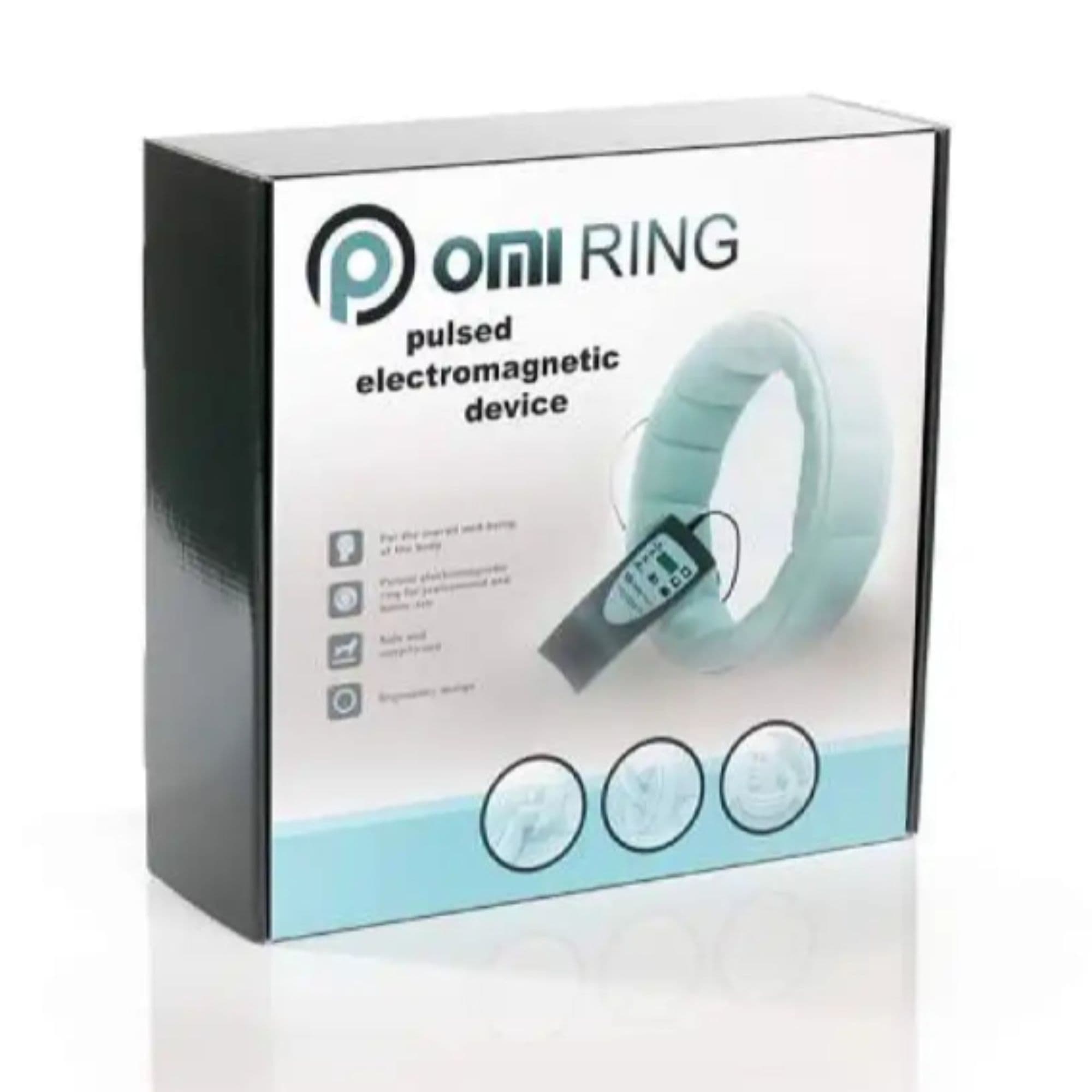 OMI PEMF Ring - PEMF Therapy Device Inside Branded Packaging Box