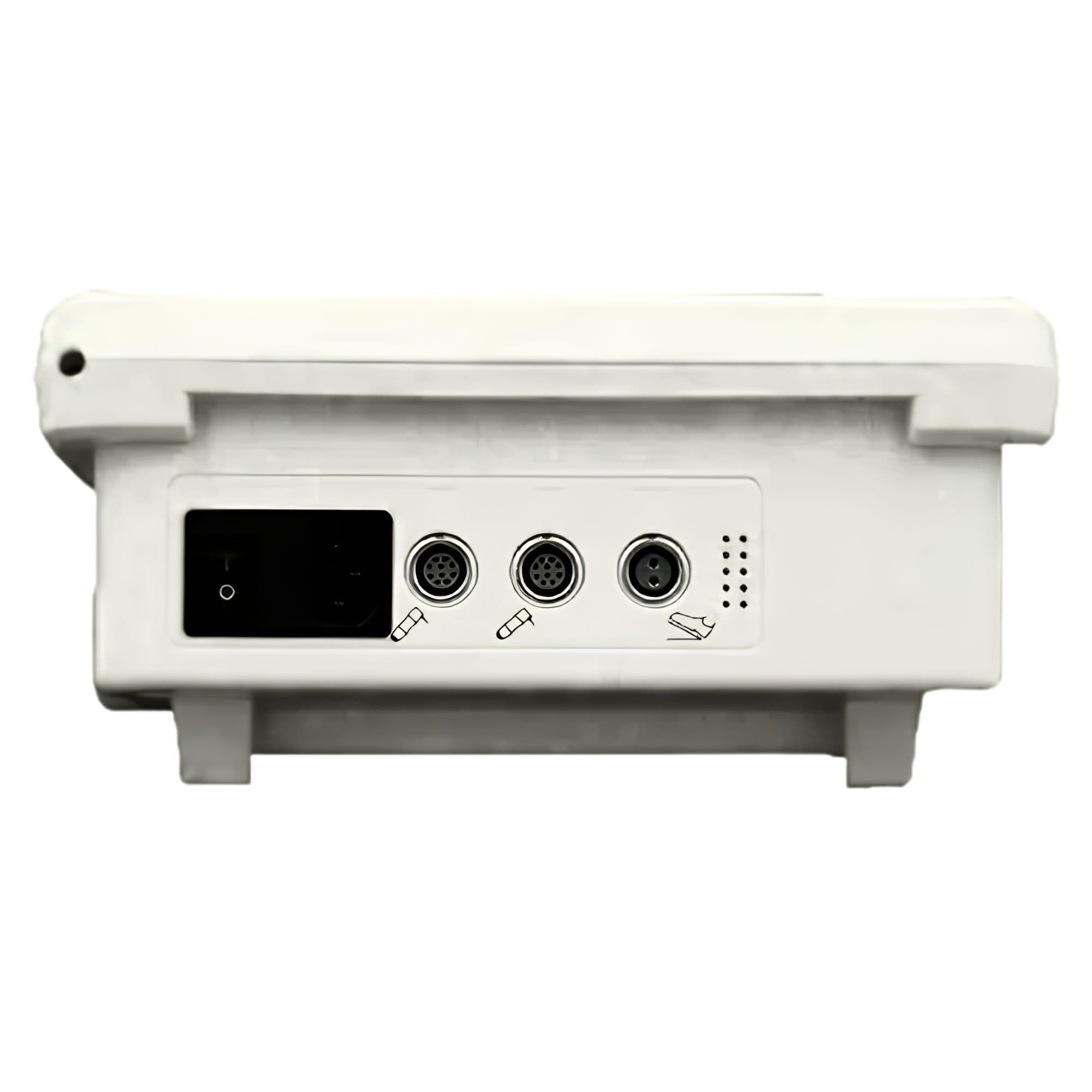 Oceanus PhysioPRO Professional Shockwave Therapy Machine Rear View Showing Connection Port On White Background