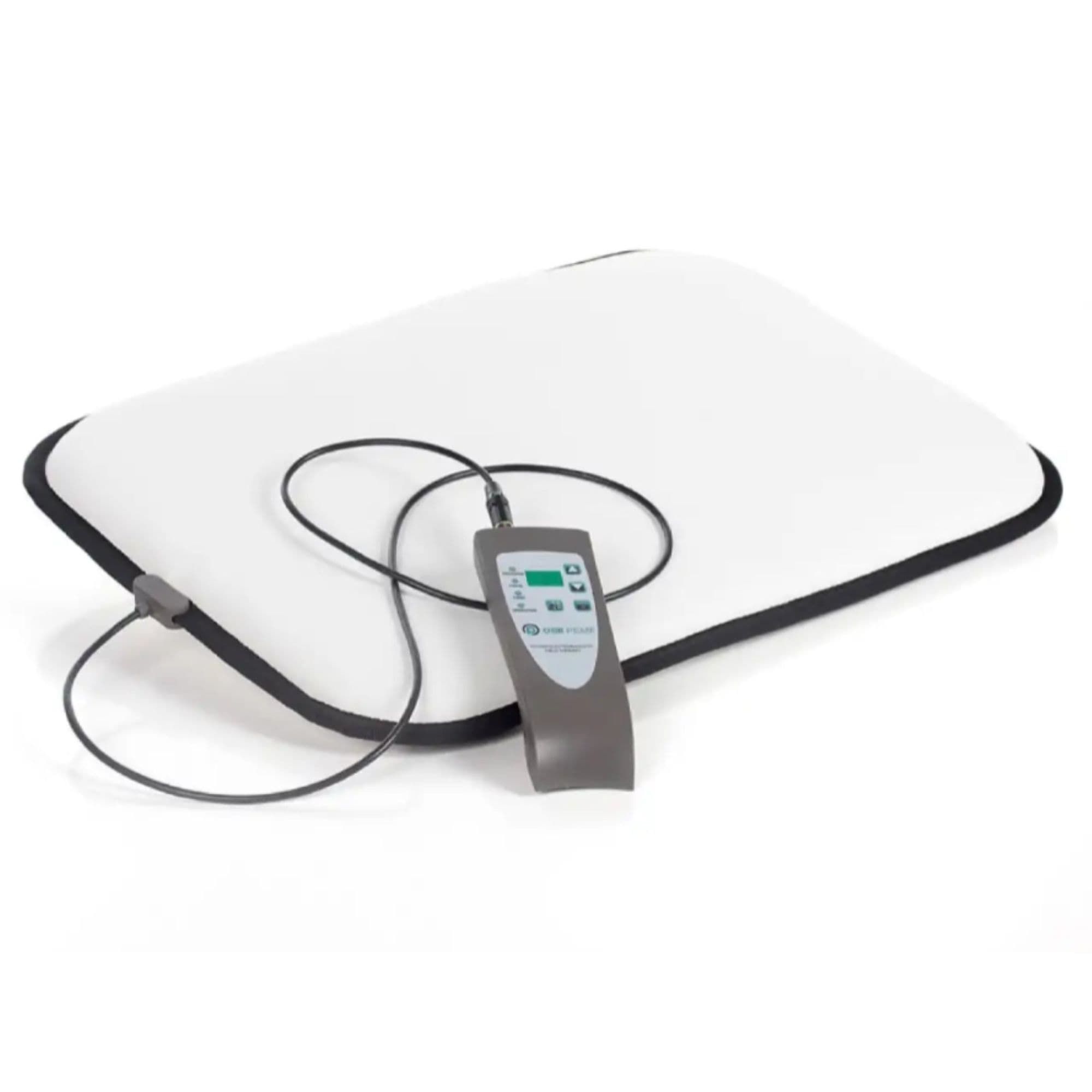 Oxford PEMF MiniMat  Chair Mat Laid Flat With Control Device On Clean White Background