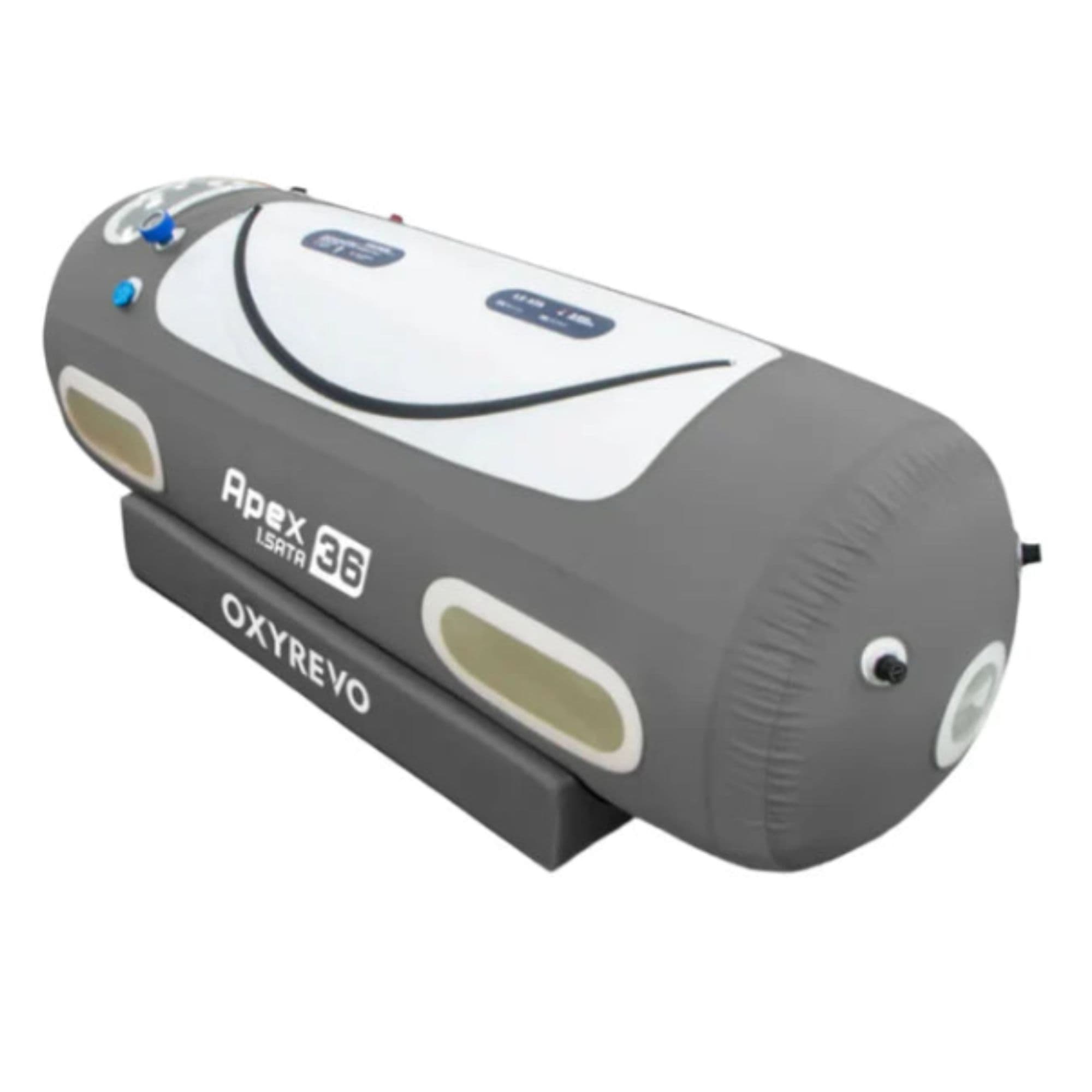 OxyRevo Apex36 Hyperbaric Chamber – 1.5 ATA Portable Front Angled View On White Background