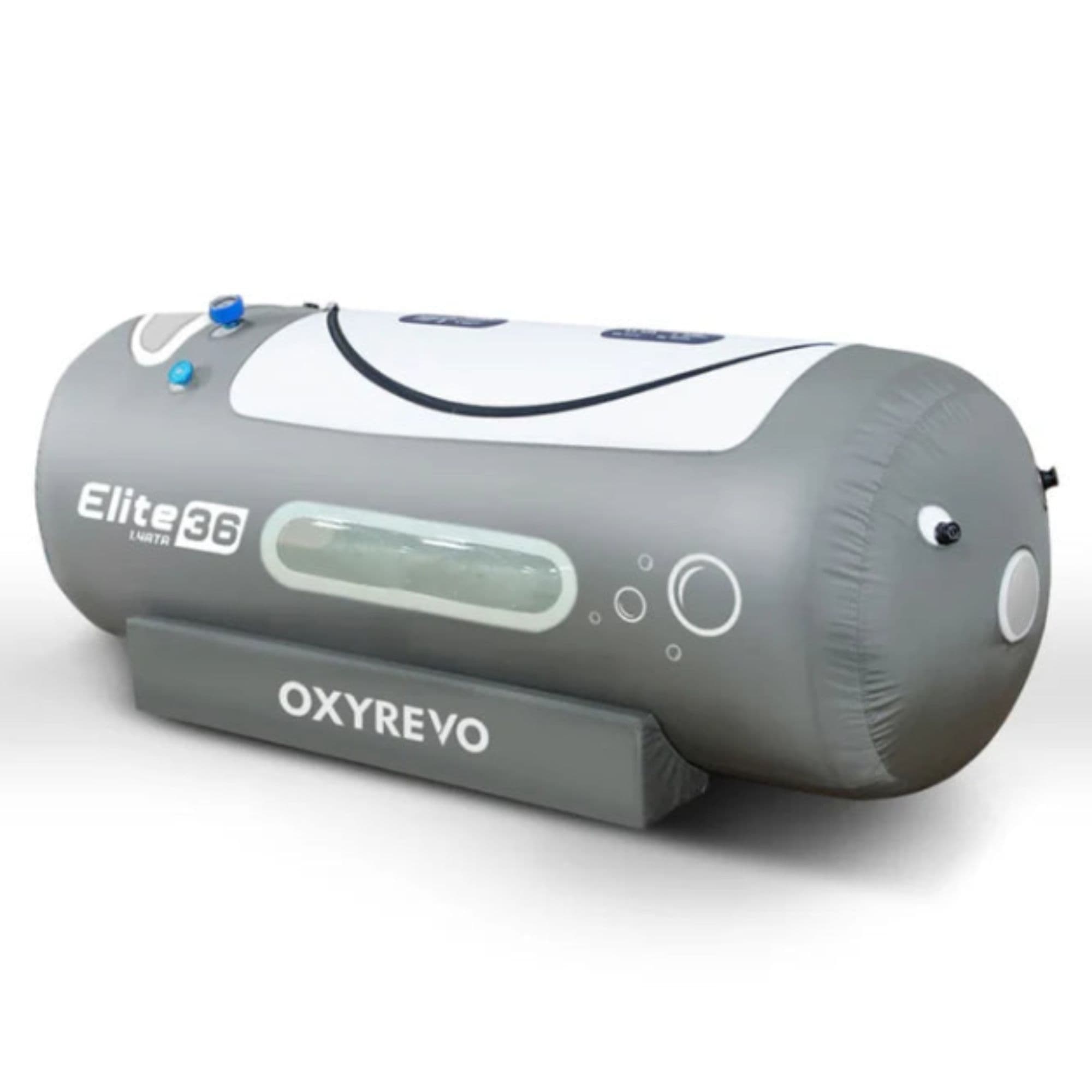 OxyRevo Elite36 Hyperbaric Chamber Front Angled View On White Background