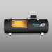 OxyRevo Quest30 Hyperbaric Chamber Front View Of Black Color On Gray Background