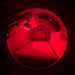 OxyRevo Quest36 Hyperbaric Chamber Interior Rear View In A Dark Room