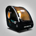 OxyRevo Space60 Hard Sitting Hyperbaric Chamber – 1.5–2.0 ATA Front Angled Left View Of Black Color On Gray Background