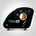 OxyRevo Space60 Hyperbaric Chamber 2.0 ATA Right Side View Of Black Color On Gray Background