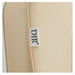 Pavo 4-Motors Swivel Medical Spa Treatment Table Close-Up View Of Beige Upholstery With Brand Name