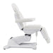 Pavo 4-Motors Swivel Medical Spa Treatment Table White Variant Side View On White Background