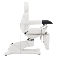 Thumbnail for Pavo OB 4-Motors OB GYN Exam Chair with Stirrups White Side View On White Background