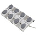 Pavo Quad-Motor Swivel Medical Spa Table Close-Up View Of Foot Control For Gray Variant
