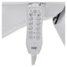 Pavo Quad-Motor Swivel Medical Spa Table Close-Up View Of Remote Control For Gray Variant